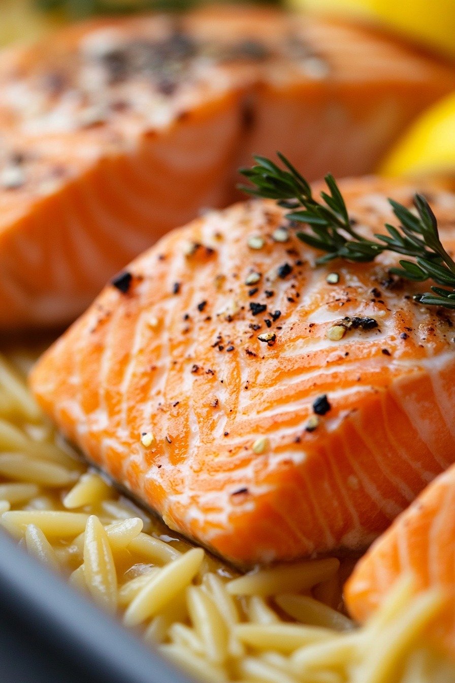 Eine Pfannenlachs mit Zitronen-Orzo - Image 1