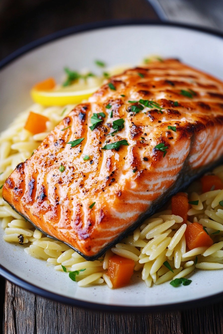 Eine Pfannenlachs mit Zitronen-Orzo - Image 2