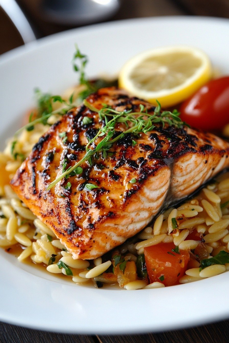 Eine Pfannenlachs mit Zitronen-Orzo - Image 4