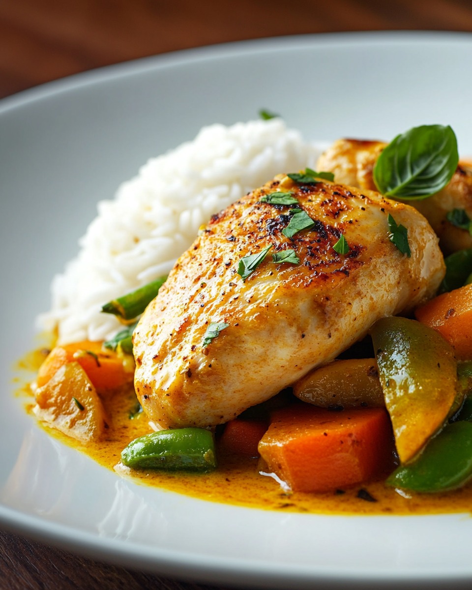 Crispy Chicken mit Currygemüse und Reis – ein aromatisches Komfortgericht - Image 1