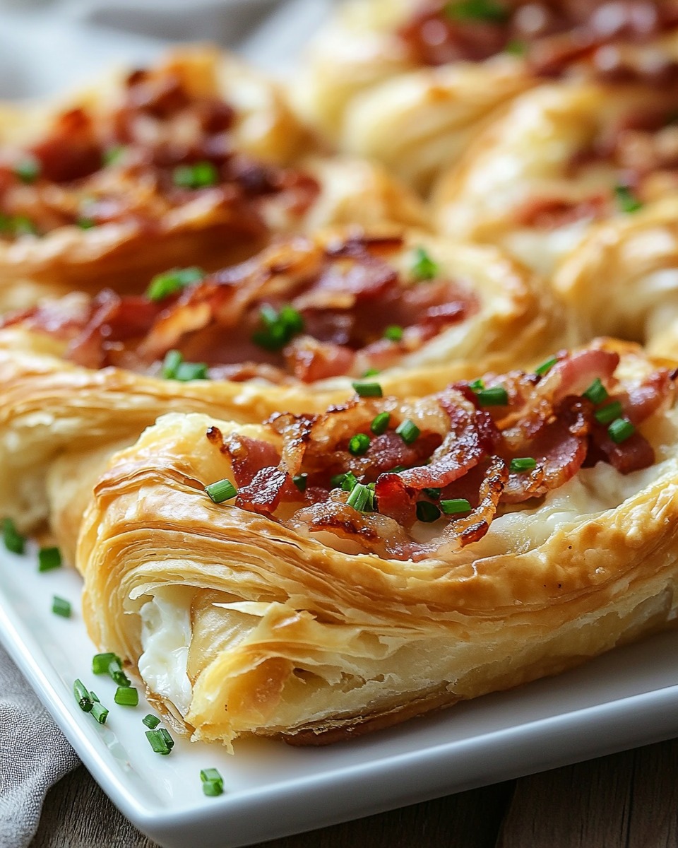 Flammkuchen Blätterteigrollen – Knusprig, Lecker und Perfekt für jedes Buffet - Image 1
