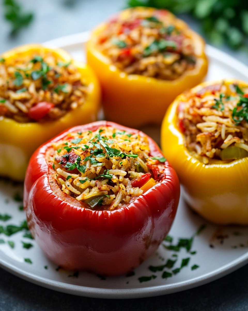 Schnelle gefüllte Paprika mit rotem Reis - Image 2