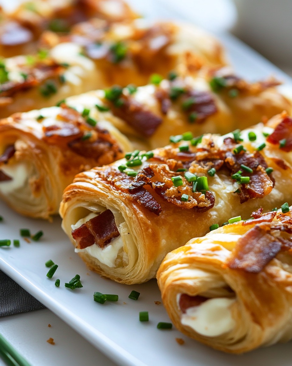 Flammkuchen Blätterteigrollen – Knusprig, Lecker und Perfekt für jedes Buffet - Image 2
