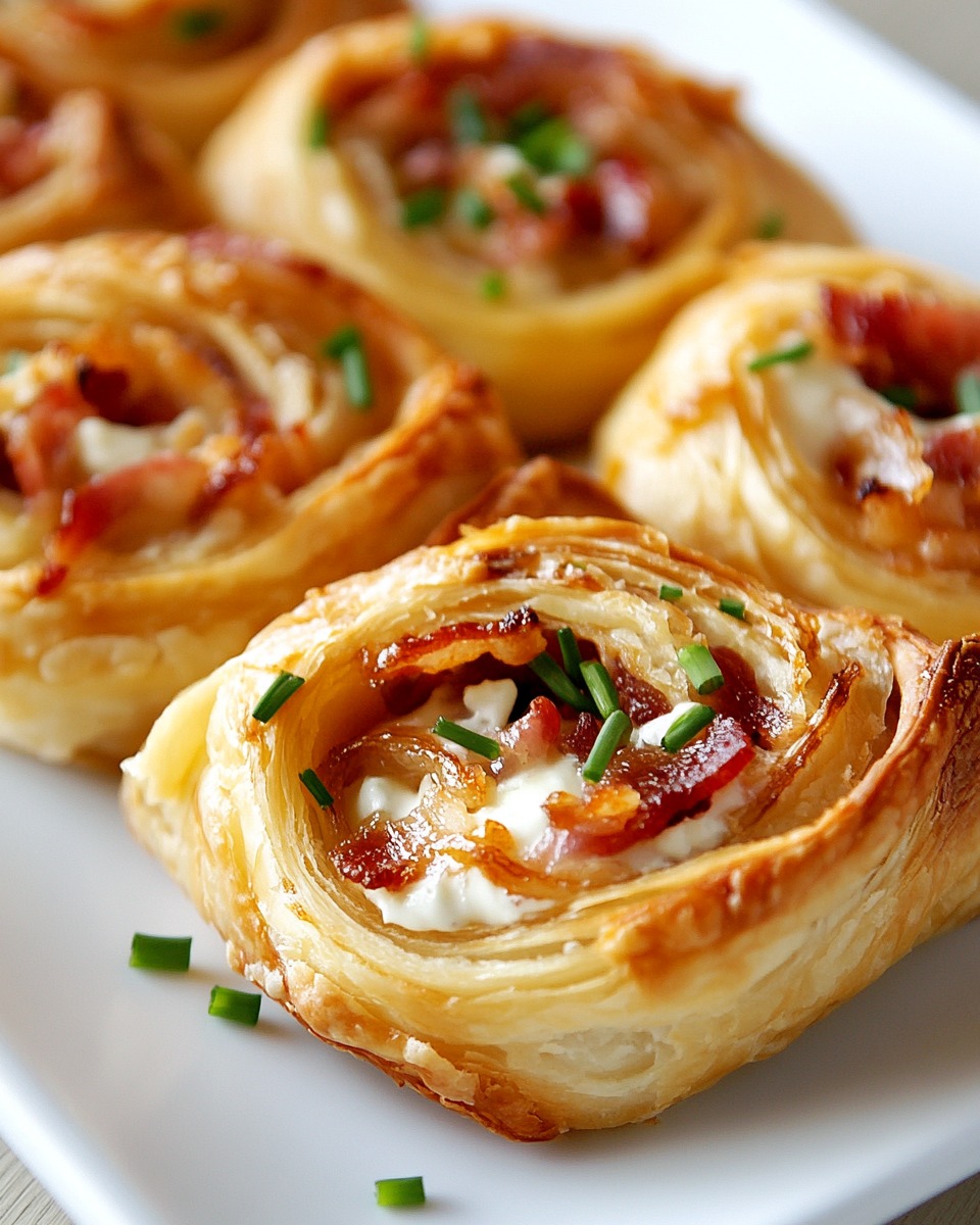 Flammkuchen Blätterteigrollen – Knusprig, Lecker und Perfekt für jedes Buffet - Image 3