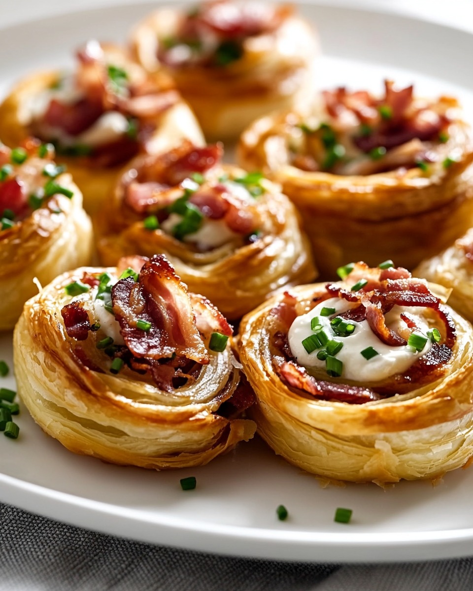Flammkuchen Blätterteigrollen – Knusprig, Lecker und Perfekt für jedes Buffet - Image 4