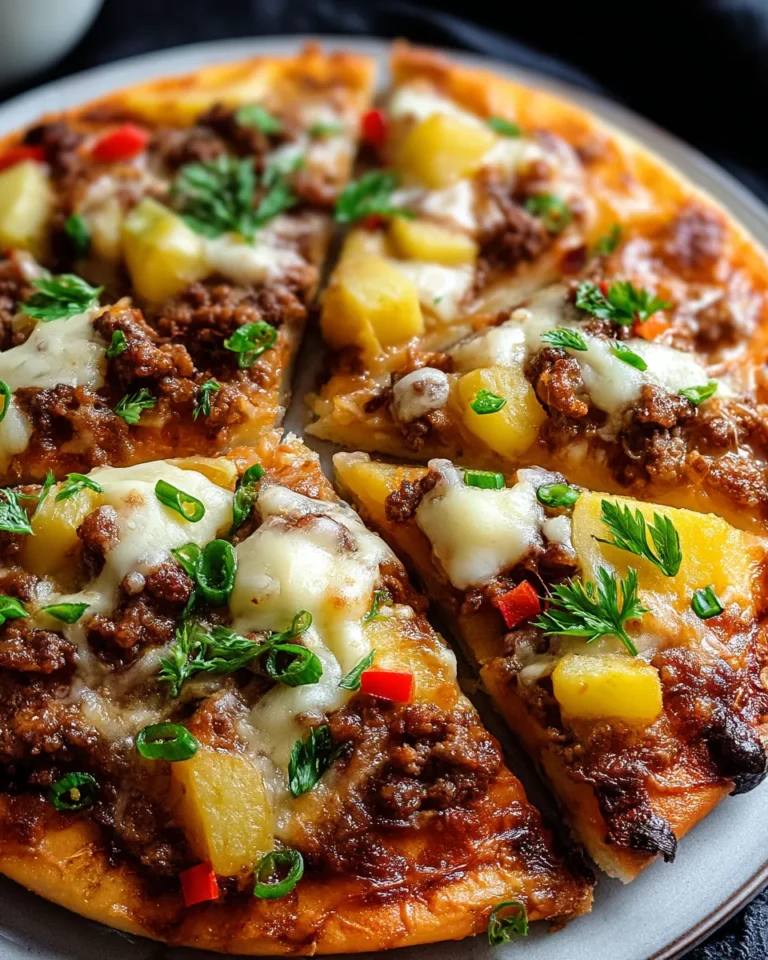 Kartoffelpizza mit Hackfleisch - Image 1
