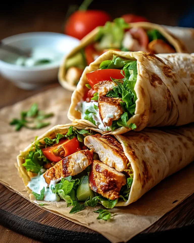 Hähnchen-Wraps mit Blitzsoße - Image 1