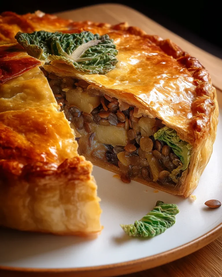 Wirsing-Pie mit Pilz-Linsen-Kartoffelfüllung - Image 1