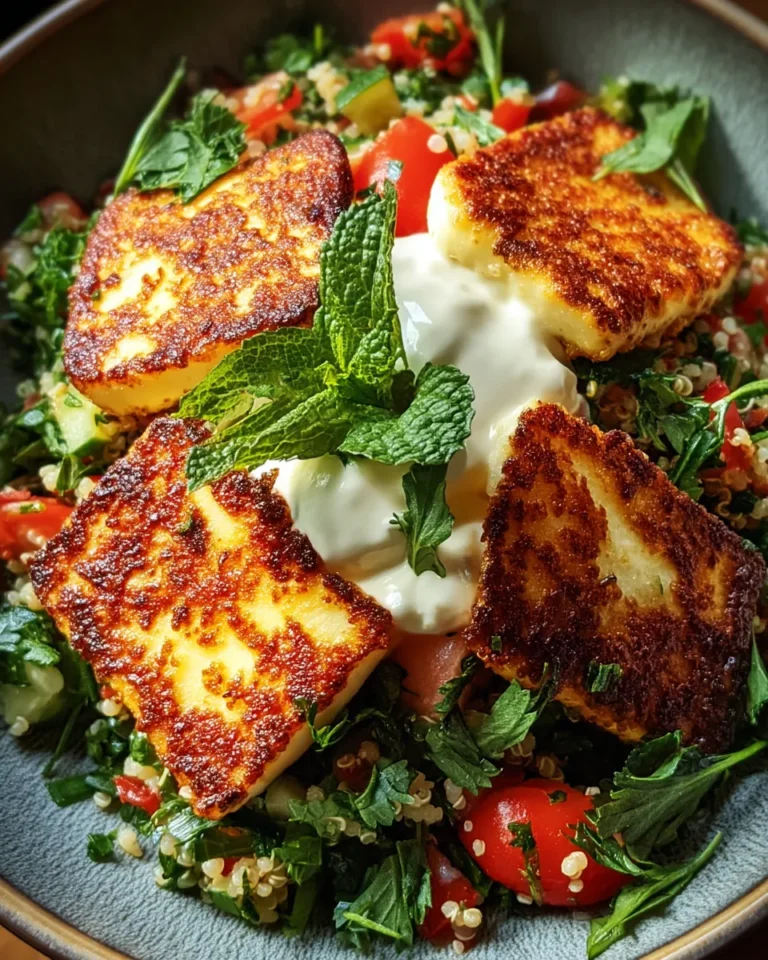Würzige Halloumi mit Taboulé und Minzjoghurt - Image 1