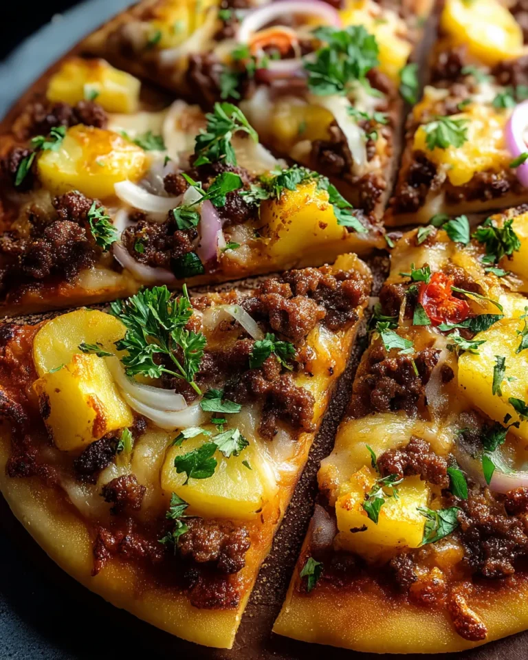 Kartoffelpizza mit Hackfleisch - Image 1