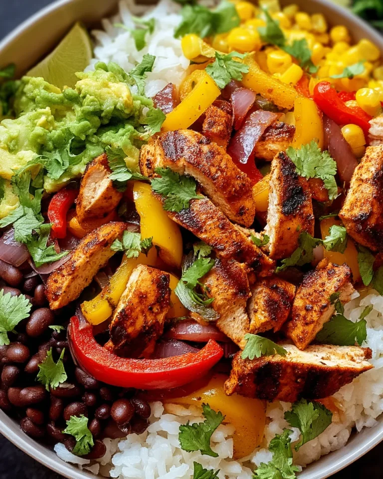 Fajita Huhn Burrito Schüssel - Image 1