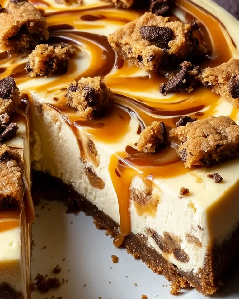 Cookie Dough Cheesecake mit Salted Caramel Swirl - Image 1