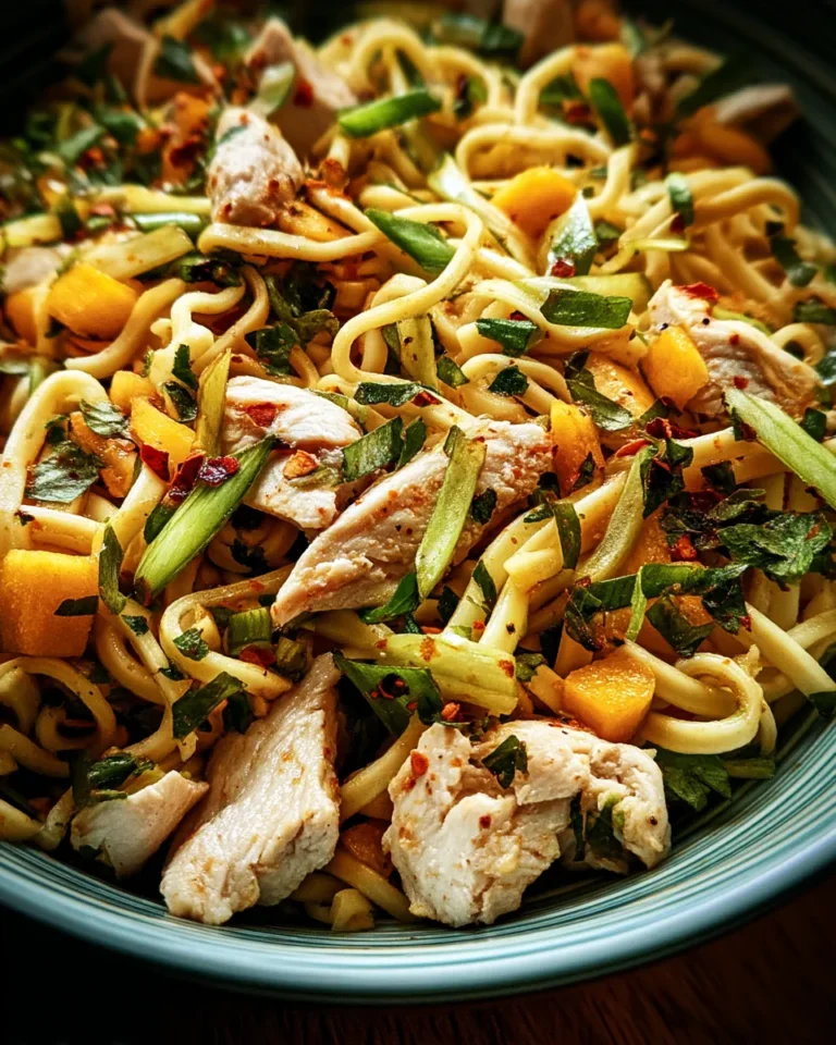 Nudel-Hähnchensalat mit Frühlingszwiebeln - Image 1