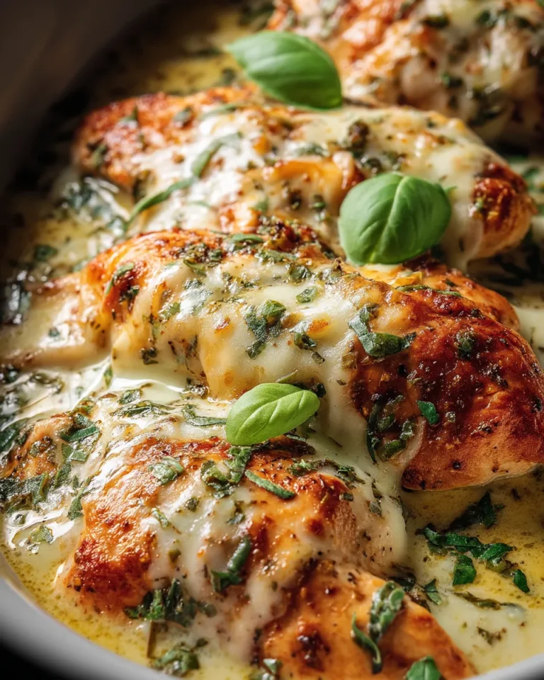 Mozzarella-Hähnchen in Basilikum-Sahnesauce - Image 1
