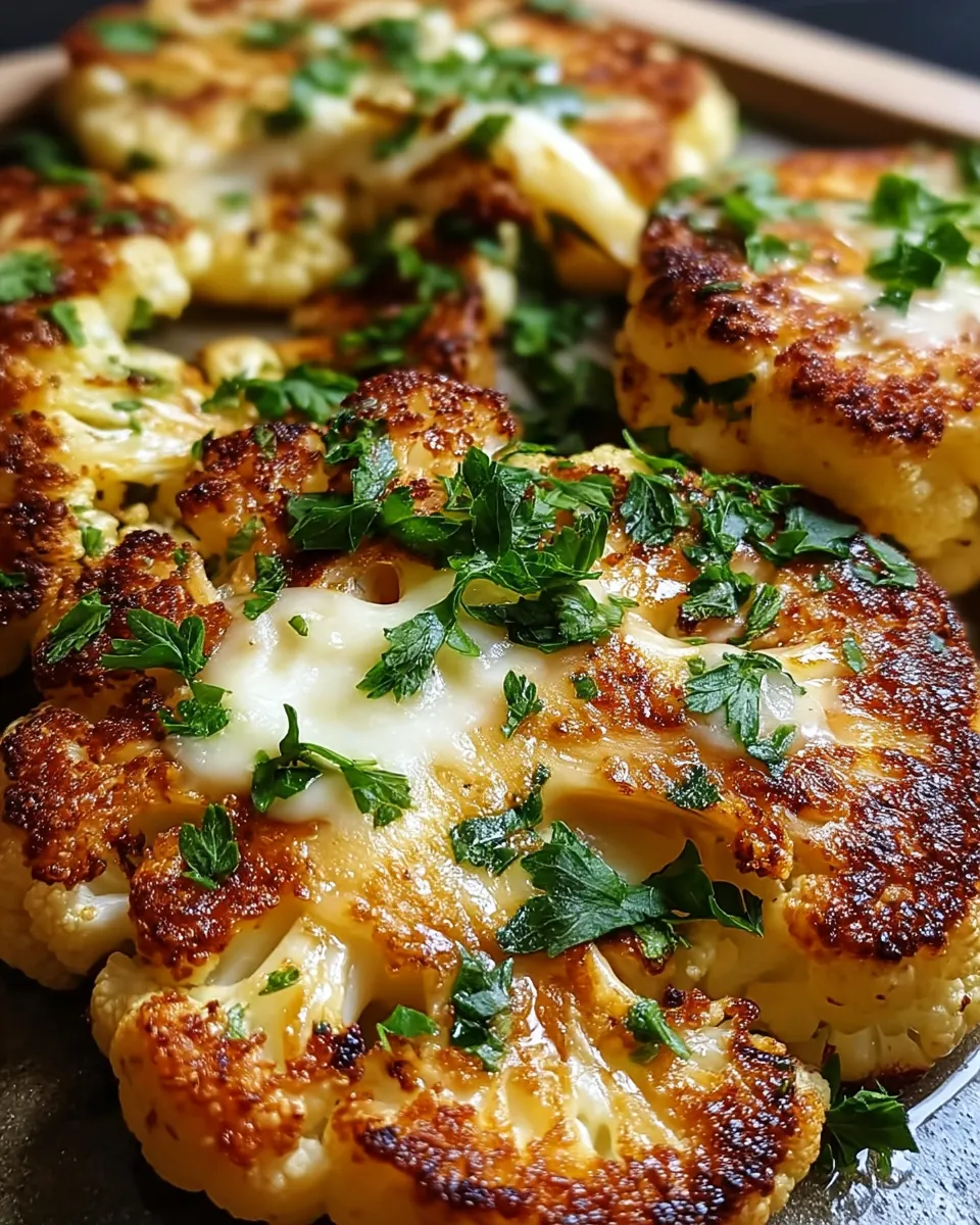 Gebackenen Mozzarella Blumenkohlsteaks - Image 1