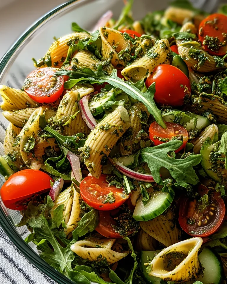 Italienischer Nudelsalat mit Rucola und Pesto - Image 1