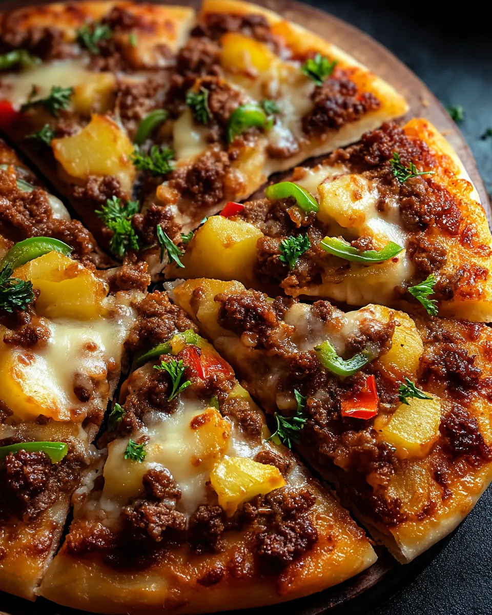 Kartoffelpizza mit Hackfleisch - Image 2