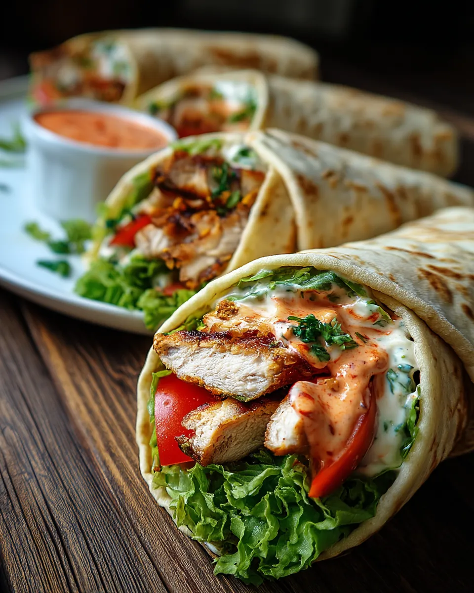 Hähnchen-Wraps mit Blitzsoße - Image 2