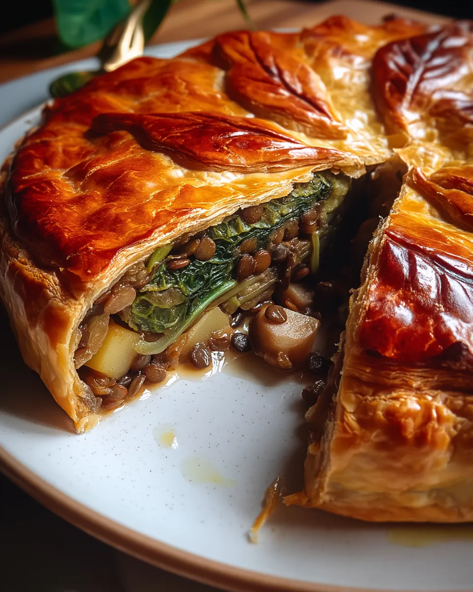 Wirsing-Pie mit Pilz-Linsen-Kartoffelfüllung - Image 2