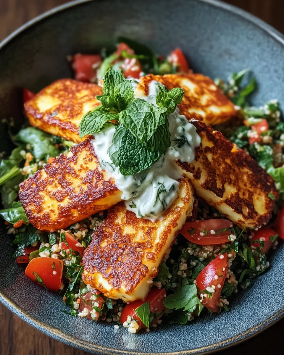 Würzige Halloumi mit Taboulé und Minzjoghurt - Image 2