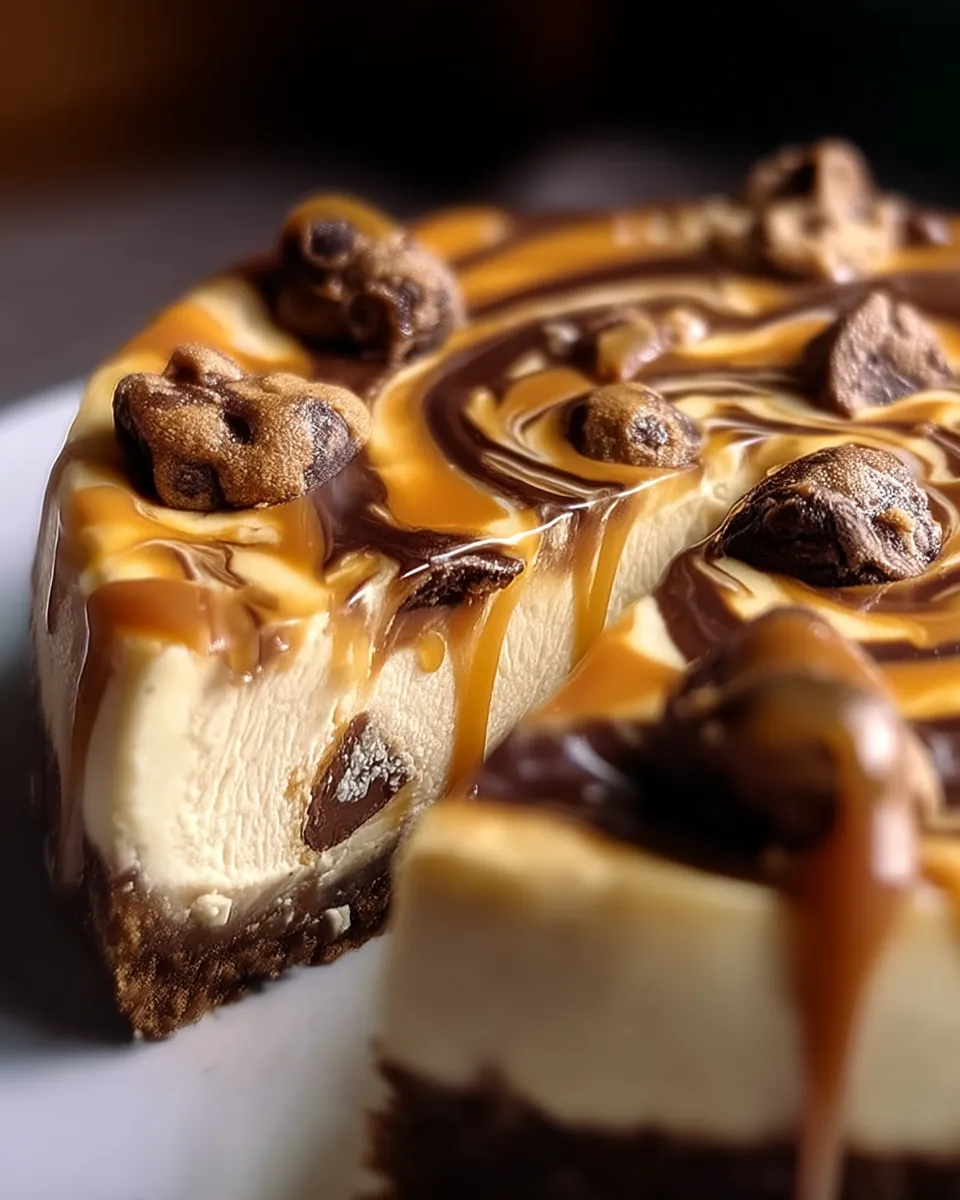 Cookie Dough Cheesecake mit Salted Caramel Swirl - Image 2