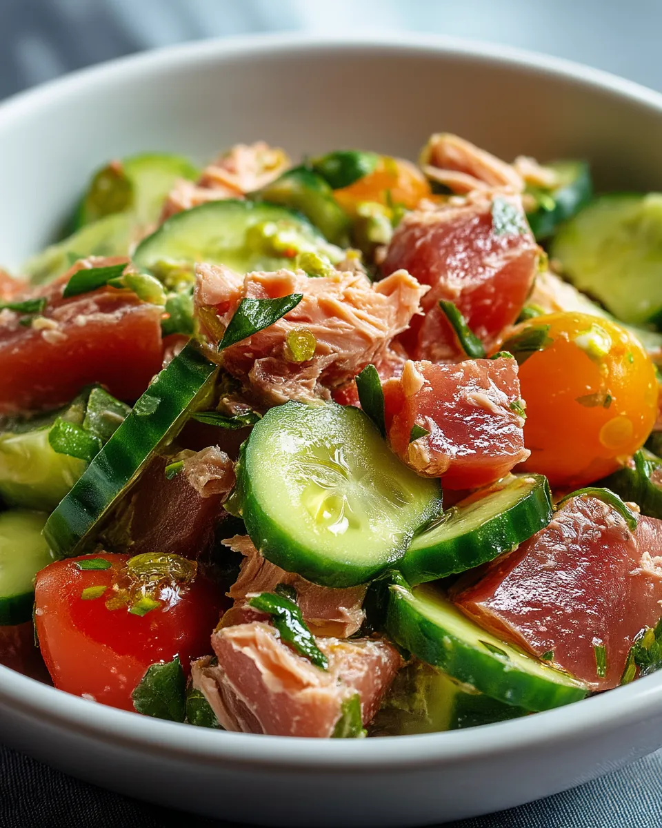 Schneller Thunfischsalat mit Gurke und Tomate - Image 2