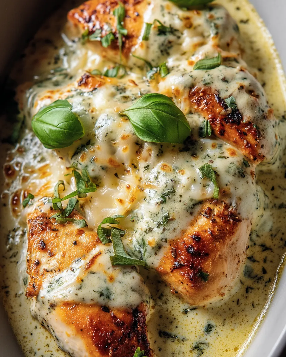 Mozzarella-Hähnchen in Basilikum-Sahnesauce - Image 2