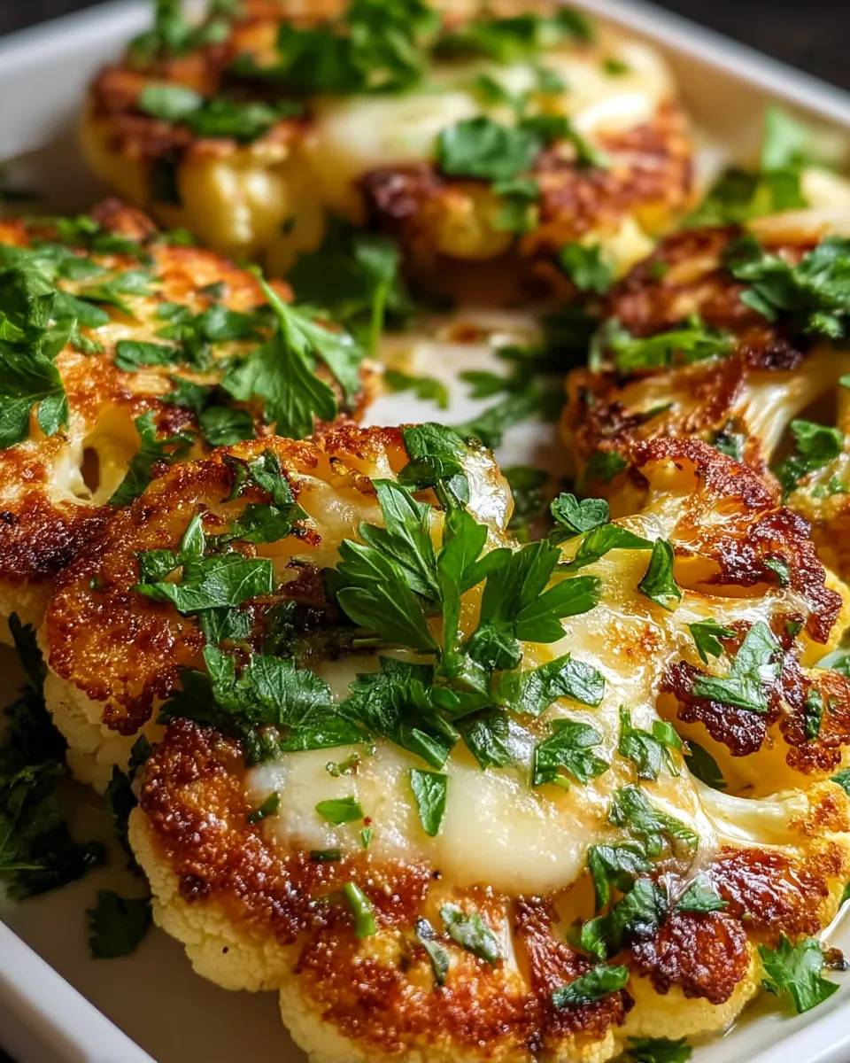 Gebackenen Mozzarella Blumenkohlsteaks - Image 2