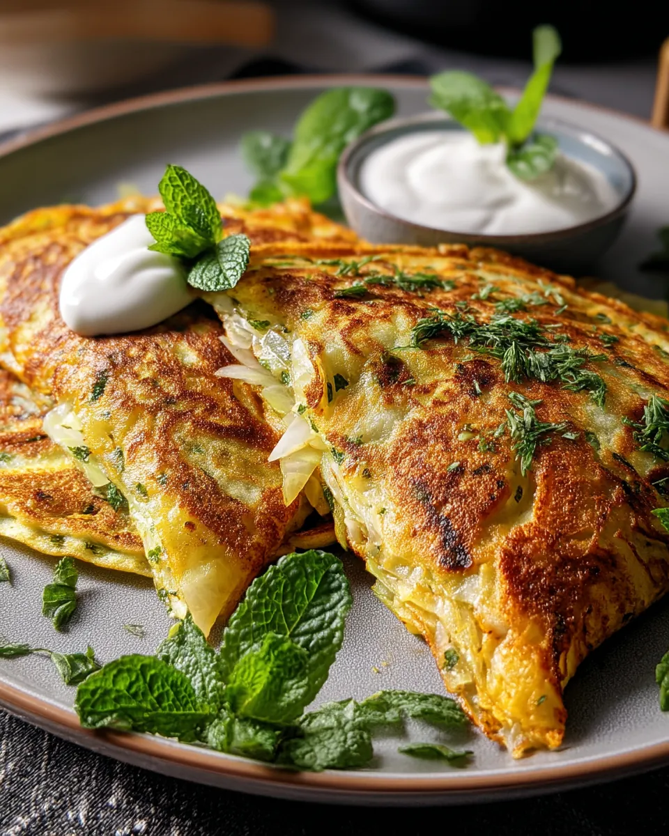 Curry-Spitzkohl-Pfannkuchen mit Minzjoghurt - Image 2