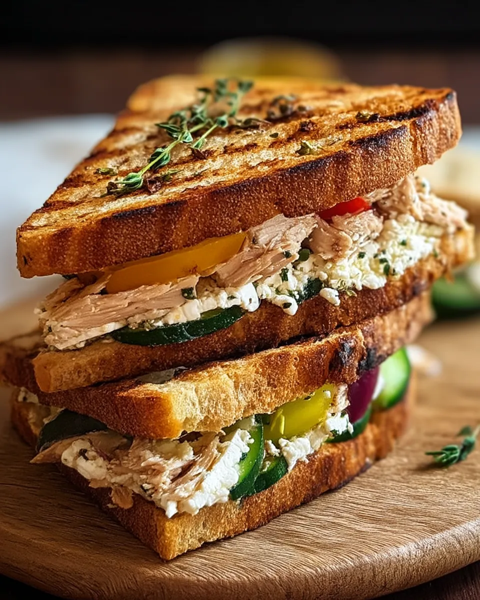 Gegrilltes Thunfisch Sandwich mit Feta - Image 2